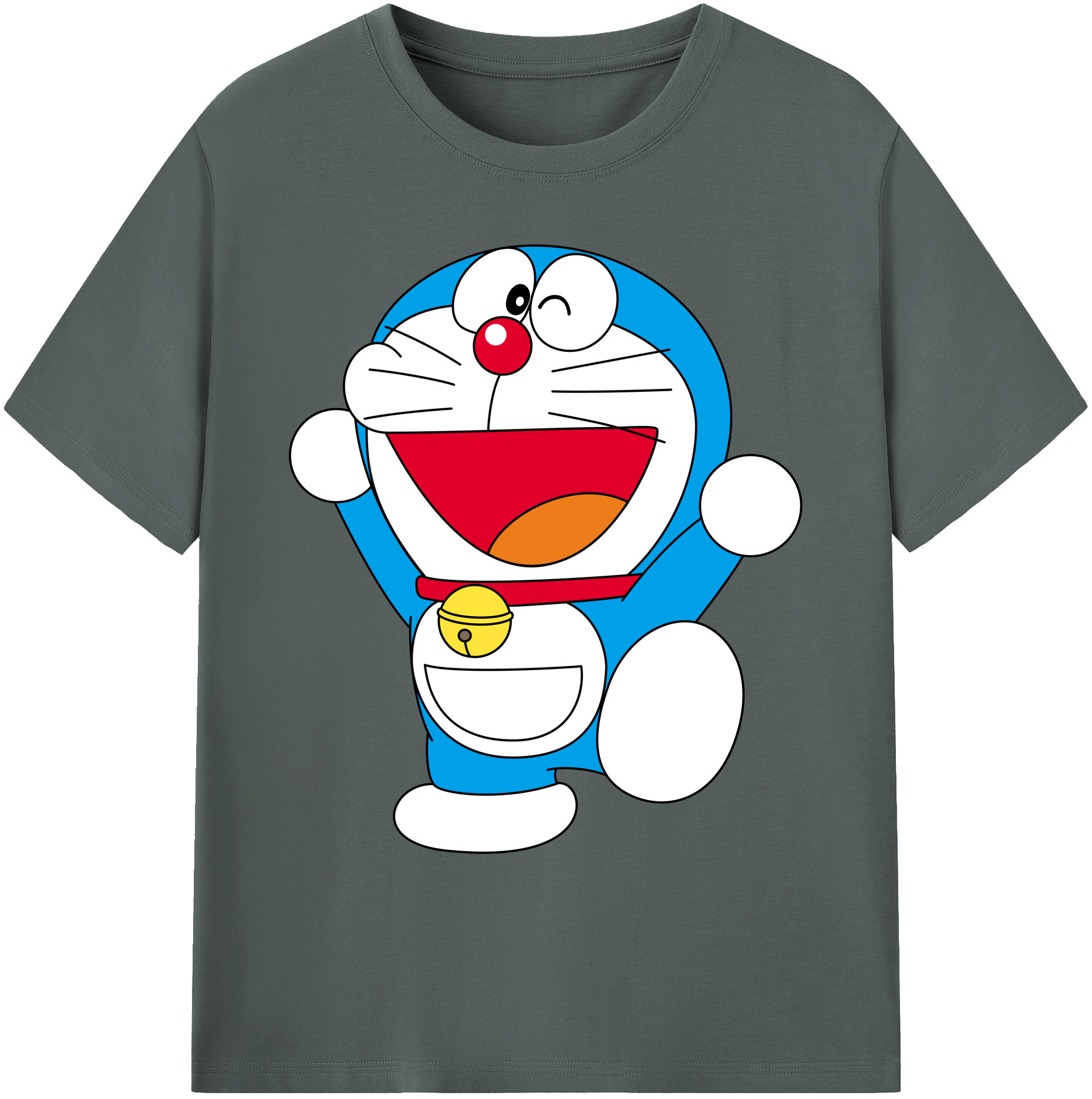 （画像用） ドラえもん Doraemon 綿100％ メンズ半袖Tシャツ｜肌触りやわらか＆通気性